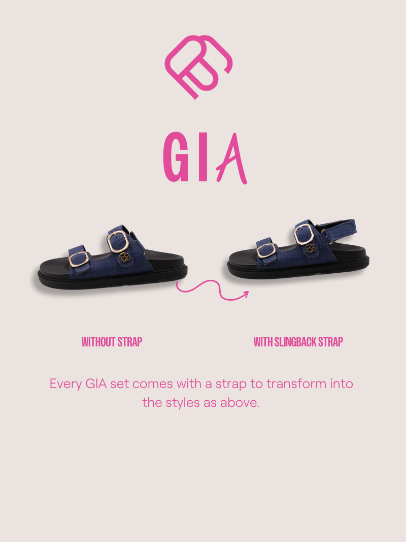 Gia Unisex Sandals (Denim)